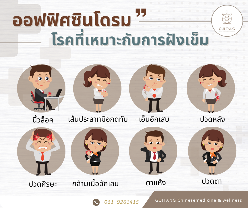 ฝังเข็มรักษาอาการ “ออฟฟิศซินโดรม ”